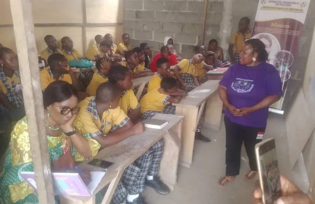 A 16 Day Activism Campaign carried out at the Inter comprehensive High School Buea. In the month of November and December.